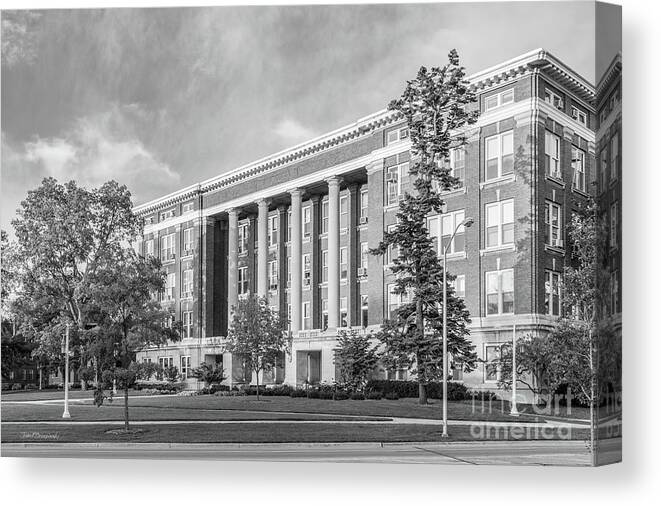 Michigan State Canvas Print featuring the photograph Michigan State University Morrill Hall of Agriculture by University Icons