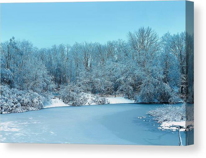 Hovind Canvas Print featuring the photograph Michigan Winter 6 by Scott Hovind
