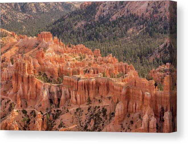 Bryce Canyon Canvas Print featuring the photograph Mighty Fortress by Angela Moyer