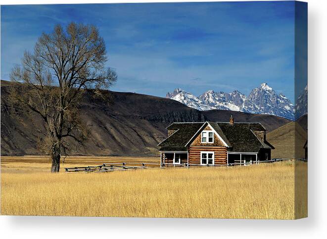 Miller Canvas Print featuring the photograph Miller House by Ronnie And Frances Howard