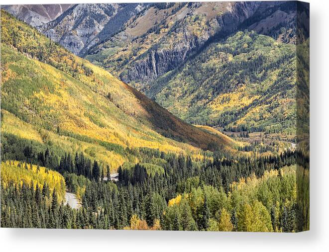 Autumn Canvas Print featuring the photograph Million Dollar Highway by Denise Bush