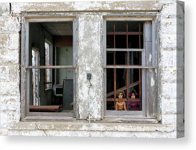 Old Canvas Print featuring the photograph Minimum Security by Christopher McKenzie