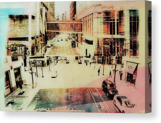 Minneapolis Canvas Print featuring the photograph Minneapolis Streets 4 by Susan Stone