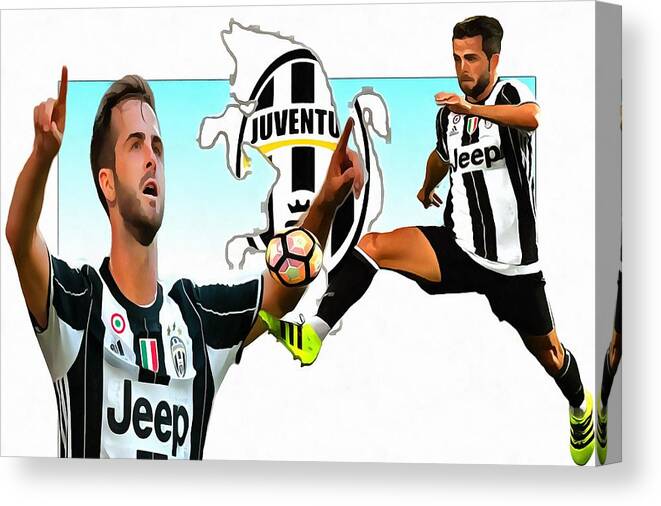 Miralem Pjanic Juventus FC Canvas Print / Canvas Art by Ramo Sabanovic -  Fine Art America