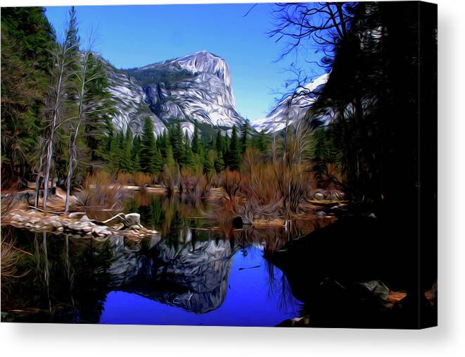 Mirror Lake Canvas Print featuring the photograph Mirror Lake by Stuart Manning