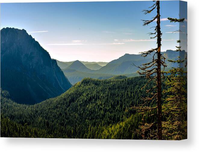 Mountains Canvas Print featuring the photograph Misty Mountains by Anthony Baatz