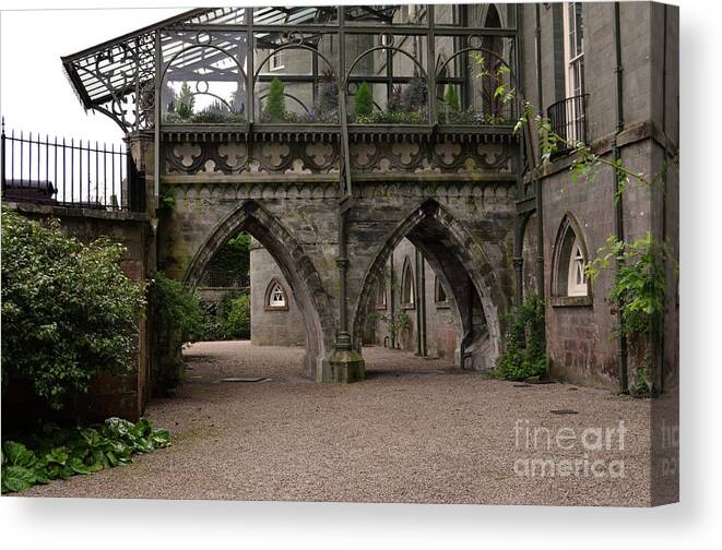 Inveraray Castle Canvas Print featuring the photograph Moat at Inveraray Castle in Argyll by DejaVu Designs