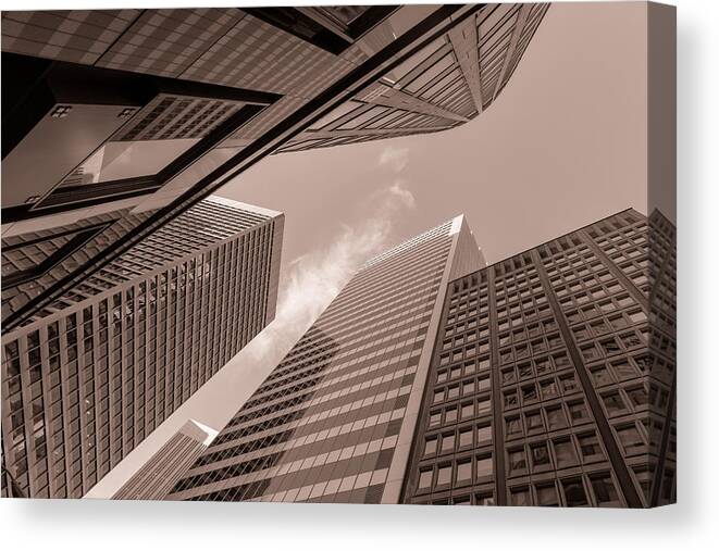 City Canvas Print featuring the photograph Modern city by Jonathan Nguyen