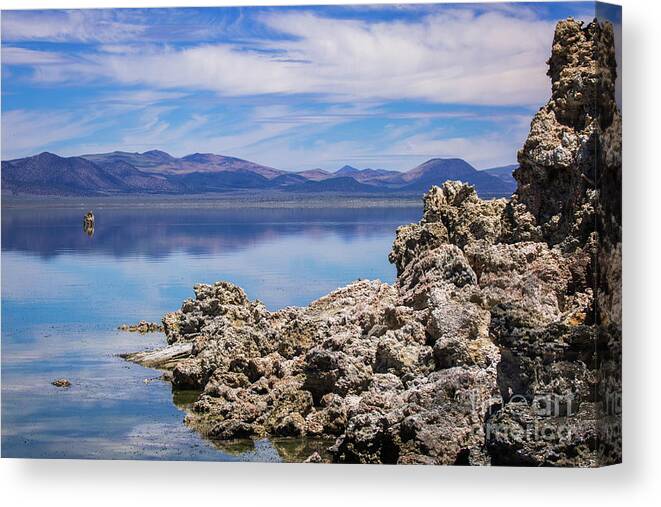  Canvas Print featuring the photograph Mono Lake by Anthony Michael Bonafede