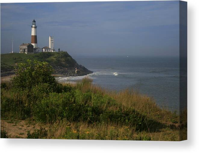 Montauk Canvas Print featuring the photograph Montauk Point by Christopher J Kirby