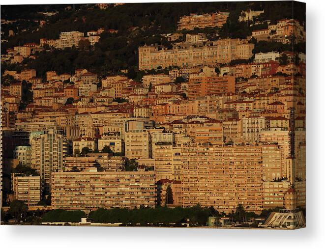 Monte Carlo Canvas Print featuring the photograph Monte Carlo Dawn by Laura Davis