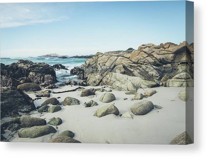 Landscape Canvas Print featuring the photograph Monterey Coastline by Margaret Pitcher