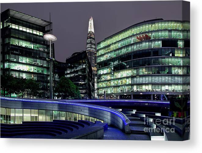 The Shard Canvas Print featuring the photograph More London Riverside by Jasna Buncic