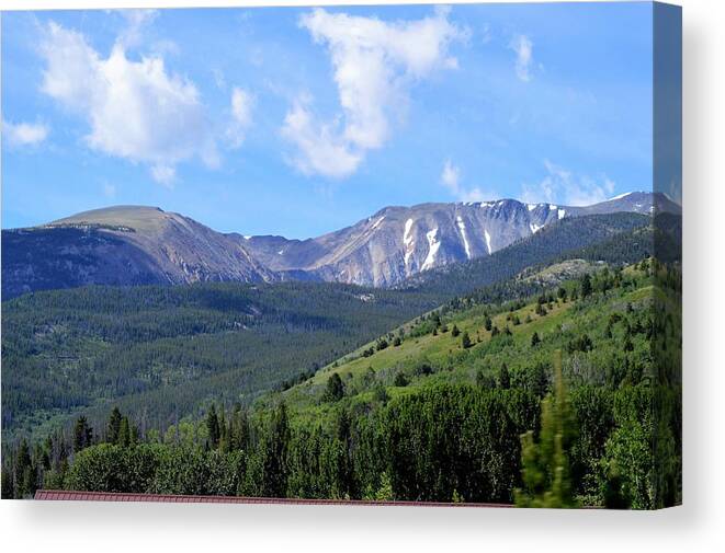 Landscape Canvas Print featuring the photograph More Montana Mountains by Michelle Hoffmann