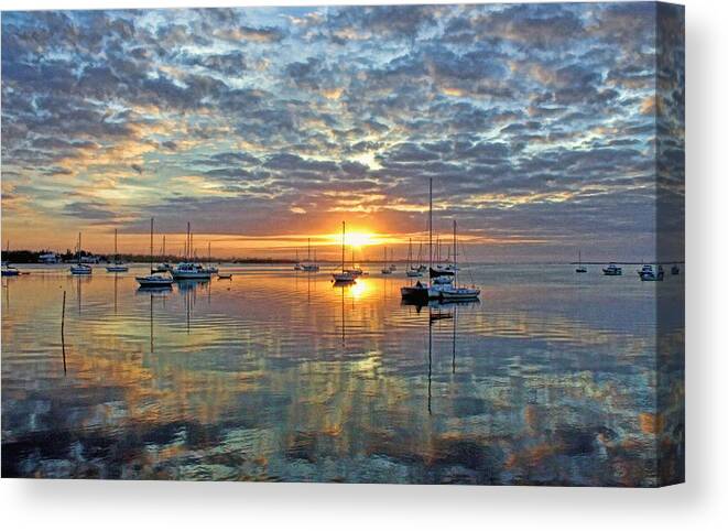 Tropical Sunrise Canvas Print featuring the photograph Morning Bliss by HH Photography of Florida