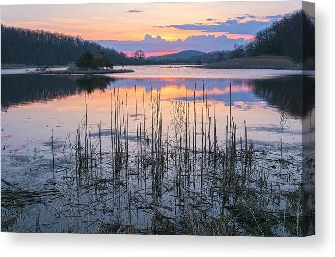 Sunrise Canvas Print featuring the photograph Morning Calmness by Angelo Marcialis
