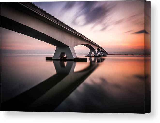 Landscape Canvas Print featuring the photograph Morning Colors by Sus Bogaerts