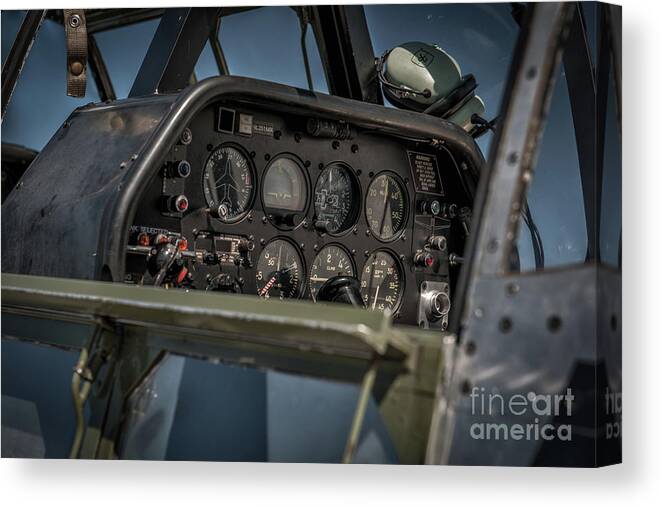 Cockpit Canvas Print featuring the photograph Morning Mission by Dale Powell