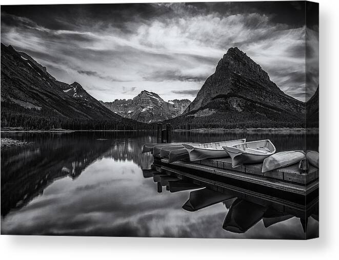 Glacier Canvas Print featuring the photograph Morning Peace by Andrew Soundarajan