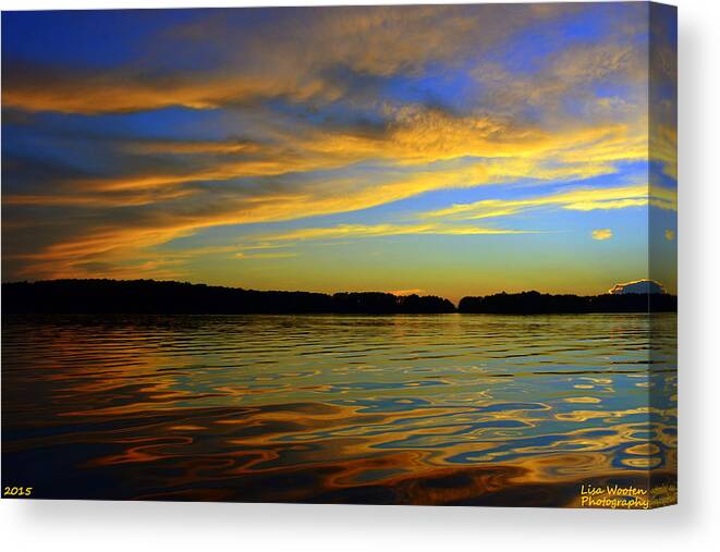 Morning Reflections Canvas Print featuring the photograph Morning Reflections by Lisa Wooten