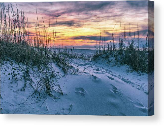 Alabama Canvas Print featuring the photograph Morning sunrise at the Beach by John McGraw