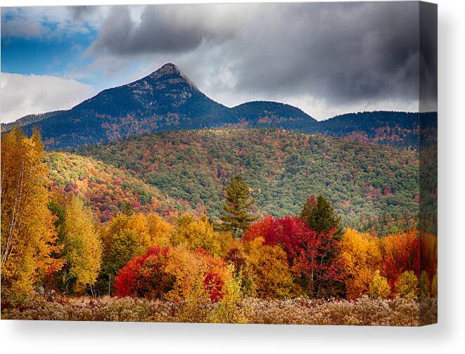 Fall Colors Canvas Print featuring the photograph Peak Fall Colors on Mount Chocorua by Jeff Folger