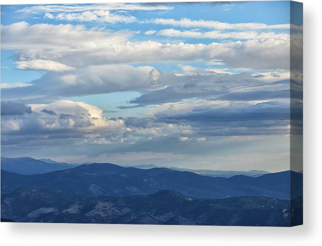 Mount Evans Canvas Print featuring the mixed media Mount Evans 5 by Angelina Tamez