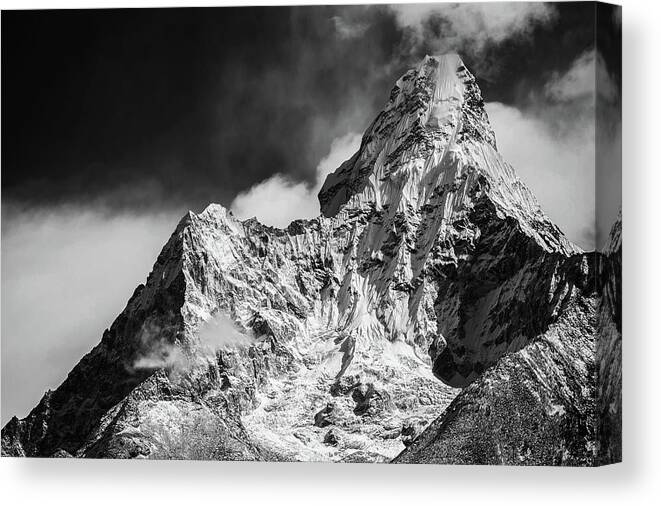 Mount Everest Canvas Print featuring the photograph Mount Everest Base Camp by Mountain Dreams