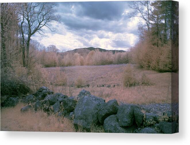 Dublin New Hampshire Canvas Print featuring the photograph Mount Monadnock In Infrared by Tom Singleton