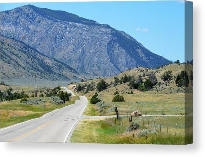  Canvas Print featuring the photograph Mountain by Michelle Hoffmann