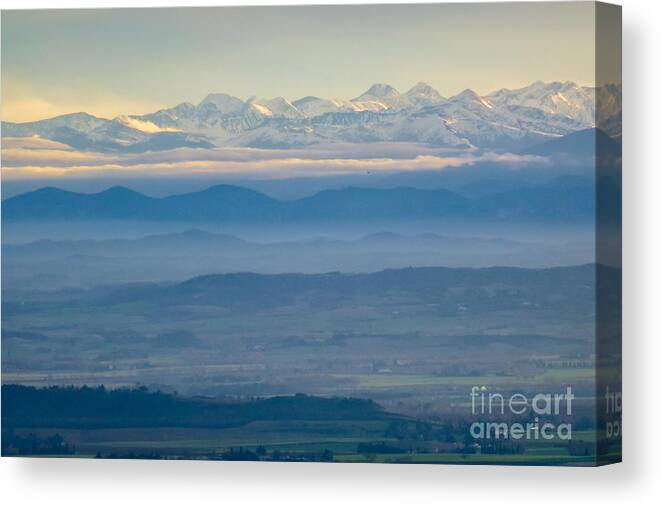 Adornment Canvas Print featuring the photograph Mountain Scenery 11 by Jean Bernard Roussilhe
