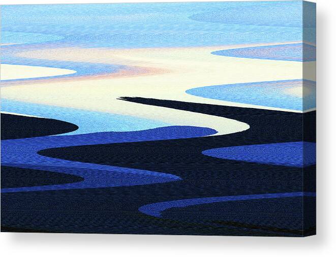 Mountains And Sky Abstract Canvas Print featuring the photograph Mountains And Sky Abstract by Tom Janca