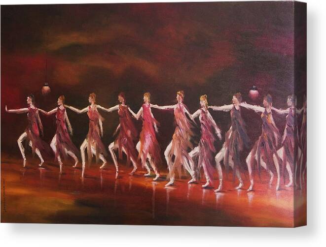 Dance Canvas Print featuring the painting Movement and Music by John Williams