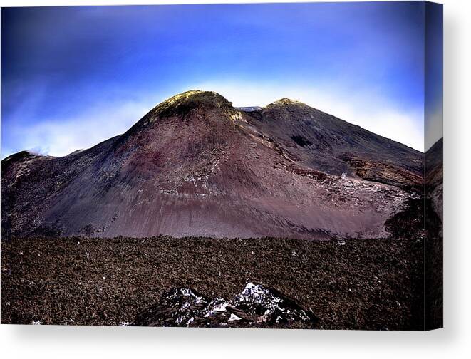  Canvas Print featuring the photograph Mt. Etna III by Patrick Boening