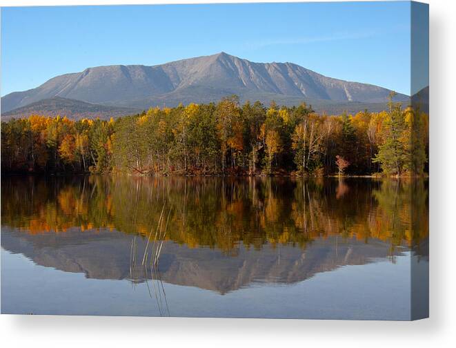 Fall Canvas Print featuring the photograph Mt Katahdin Baxter State Park Fall 1 by Glenn Gordon