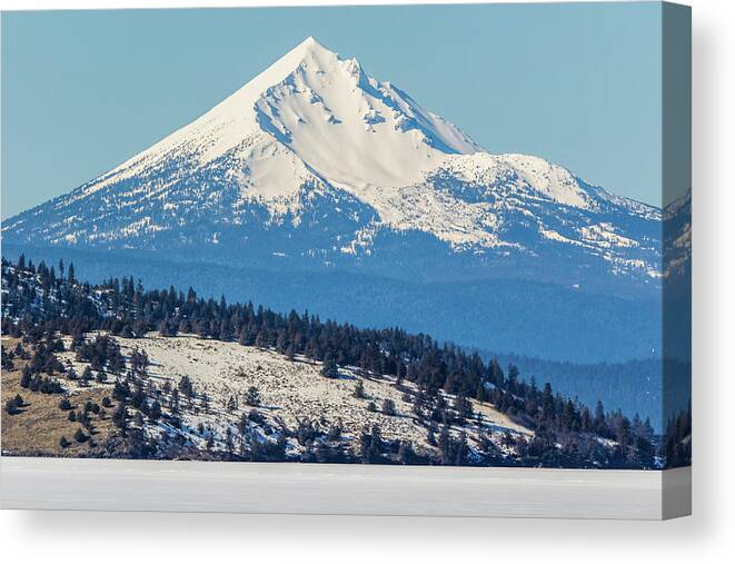 Landscape Canvas Print featuring the photograph Mt. Mcloughlin by Marc Crumpler