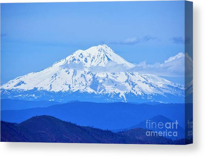 Mountains Canvas Print featuring the photograph Mt. Shasta, California by Merle Grenz