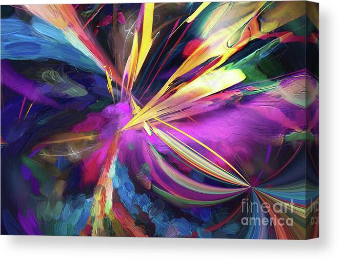 My Happy Place Canvas Print featuring the digital art My Happy Place by Margie Chapman