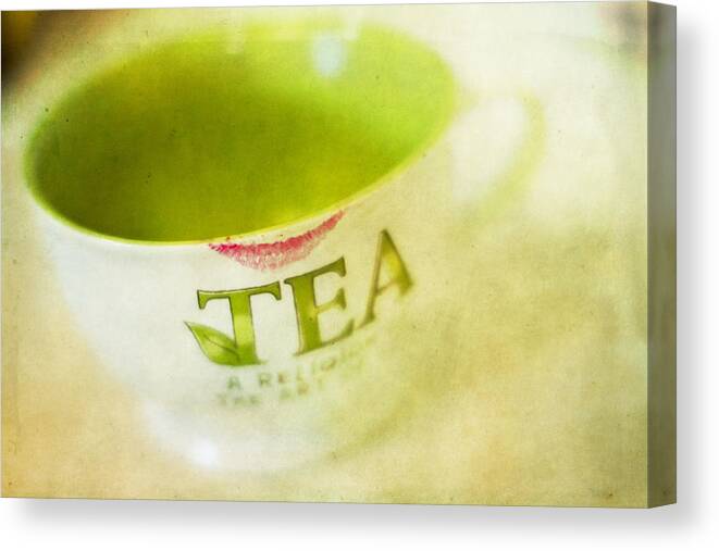 Tea Canvas Print featuring the photograph My Second Favorite Beverage by Rebecca Cozart