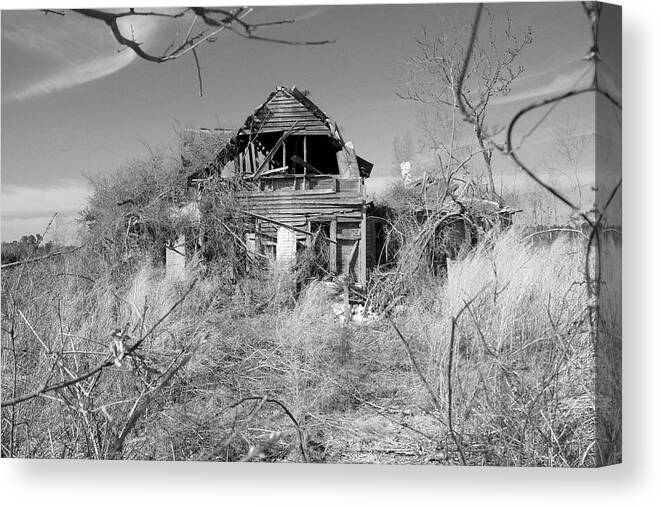 Old House Canvas Print featuring the photograph N C Ruins 2 by Mike McGlothlen