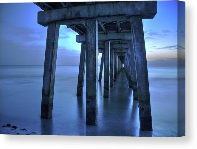 Photograph Canvas Print featuring the photograph Naples Pier by Kelly Wade