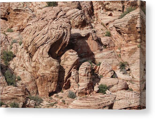 Nature Canvas Print featuring the photograph Nature Formation by Yumi Johnson