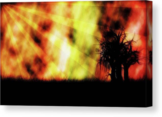 Nature Canvas Print featuring the digital art Nature by Maye Loeser