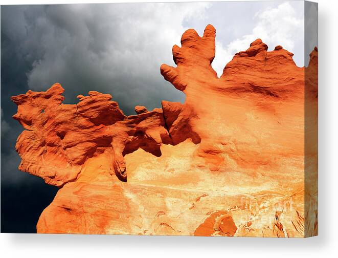 Hoodoo Canvas Print featuring the photograph Nature's Artistry Nevada 2 by Bob Christopher