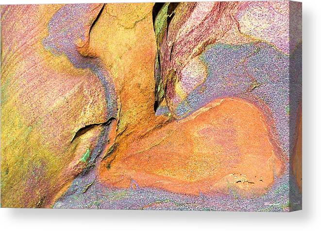 Sandstone Canvas Print featuring the photograph Nature's Bold Palette by Christopher Byrd