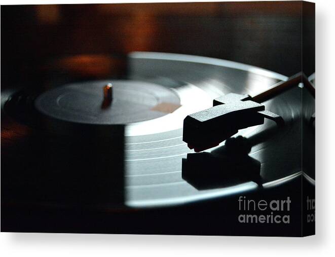 Music Canvas Print featuring the photograph Needledrop by Dan Holm