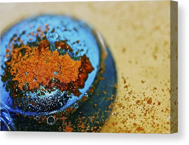 Abstract Canvas Print featuring the photograph Orange by Amber Abbott