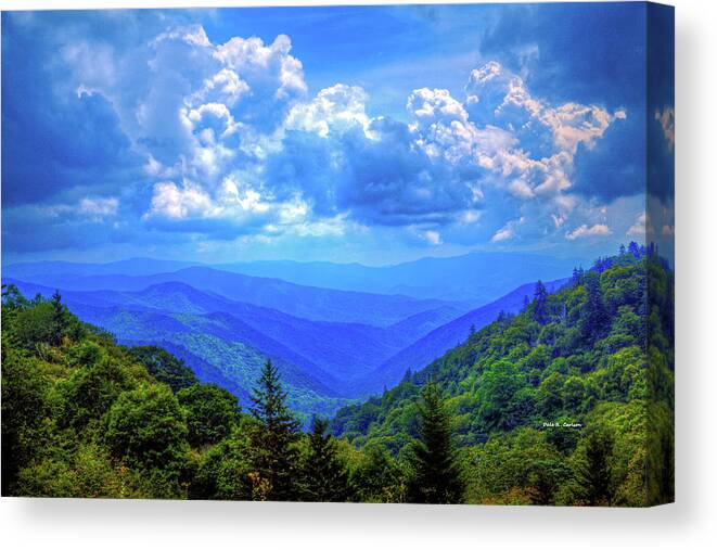 Newfound Gap Canvas Print featuring the photograph Newfound Gap by Dale R Carlson