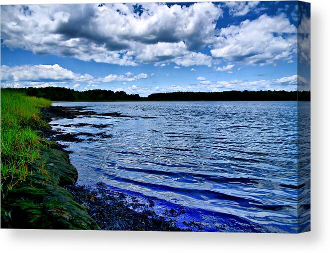 Landscape Canvas Print featuring the photograph NH Landscape Seacoast by Edward Myers