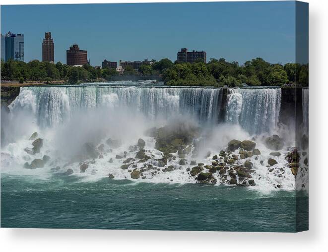 Canada Canvas Print featuring the photograph Niagara Falls, New York by Brenda Jacobs